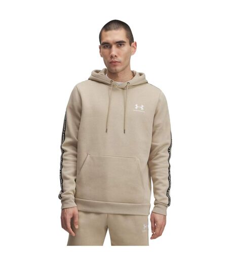Sweat À Capuche Bande Sur Manches Icon Homme Kaki Under Armour