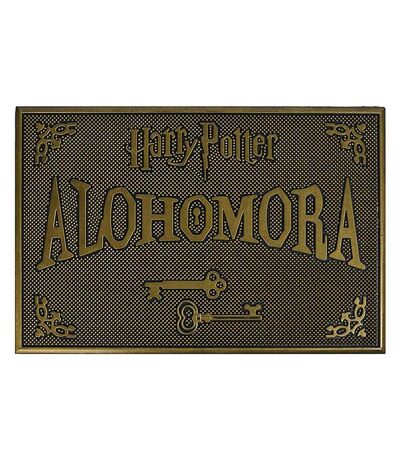 Harry Potter Alohomora Rubber Door Mat (Copper/Black) (One Size)