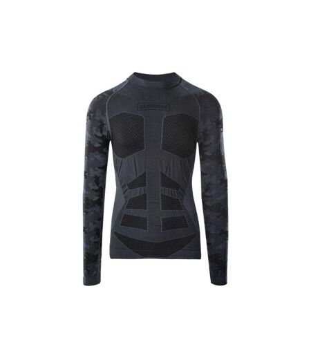 Mens Camo Thermoactive Thermal Top Black Magnum