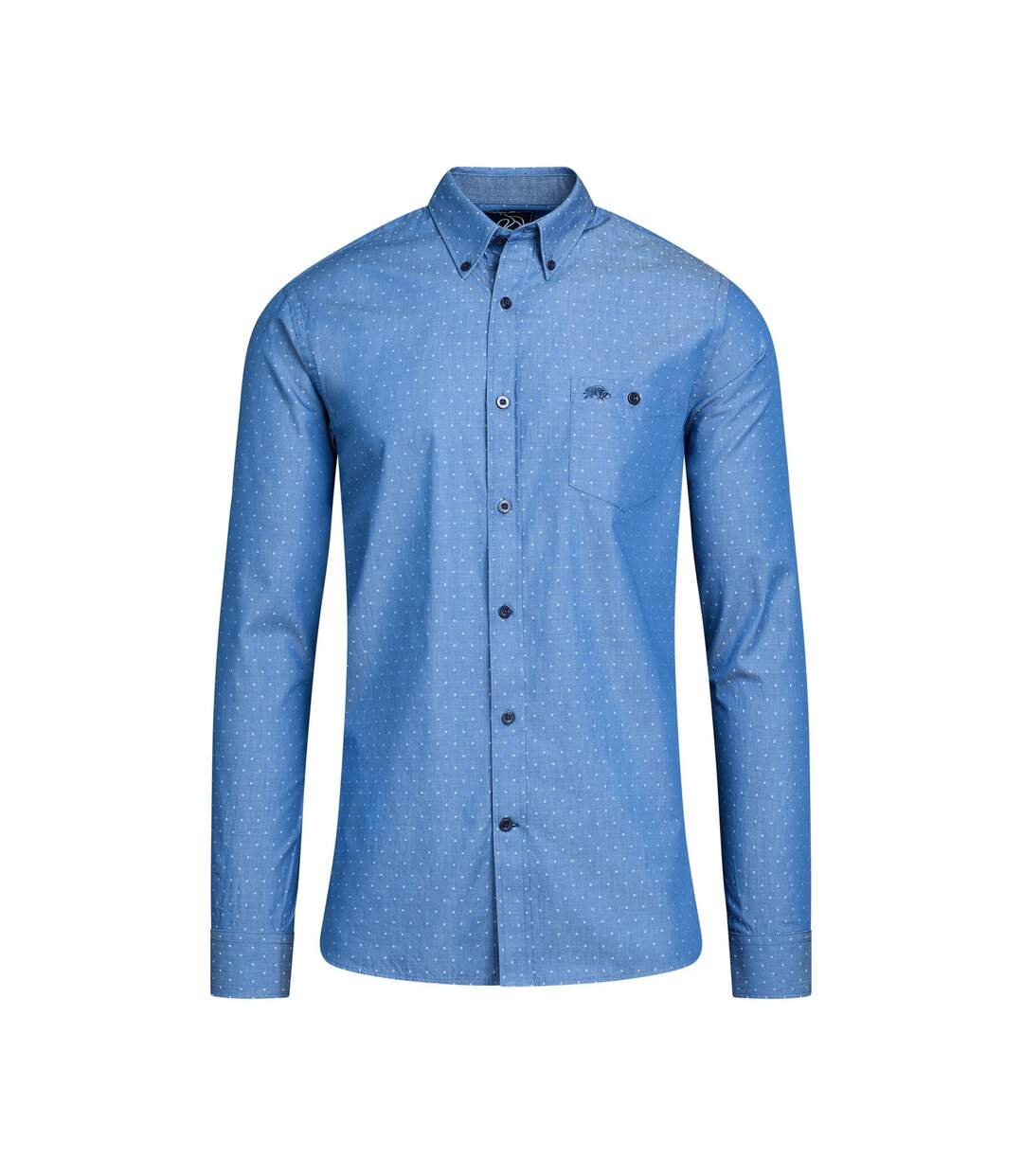 Chemise homme bleu denim Raging Bull-1