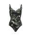 Womens/ladies Sakari Tropical Tummy Control One Piece Swimsuit Dark Tropical Regatta-2