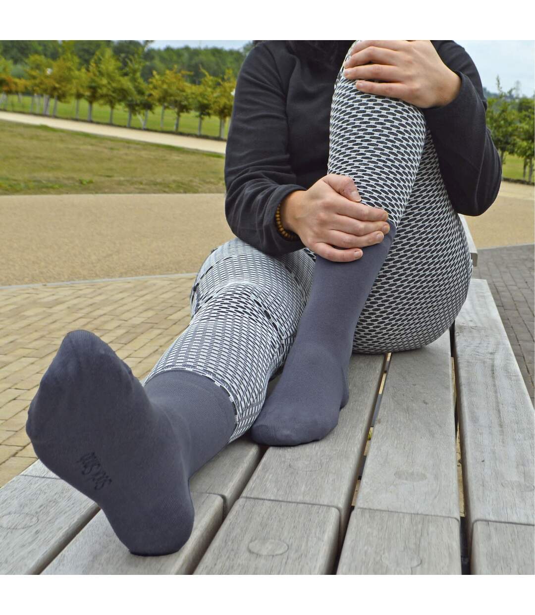 4 Pack Mens Bamboo Crew Dress Socks-4