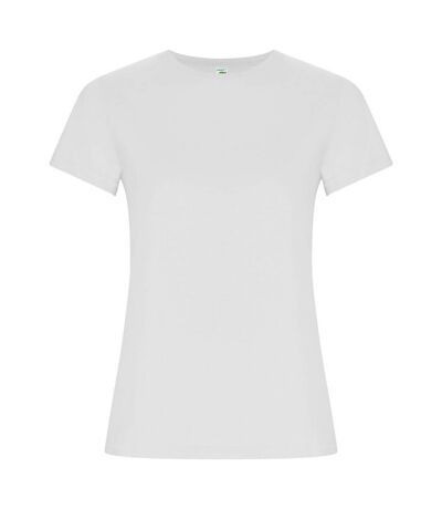 Womens/ladies Golden T-shirt White Roly