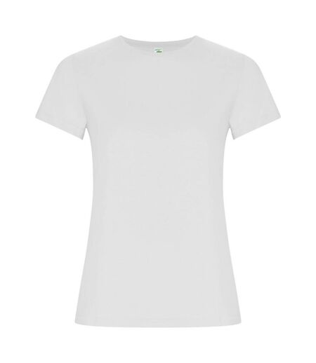 Womens/ladies Golden T-shirt White Roly