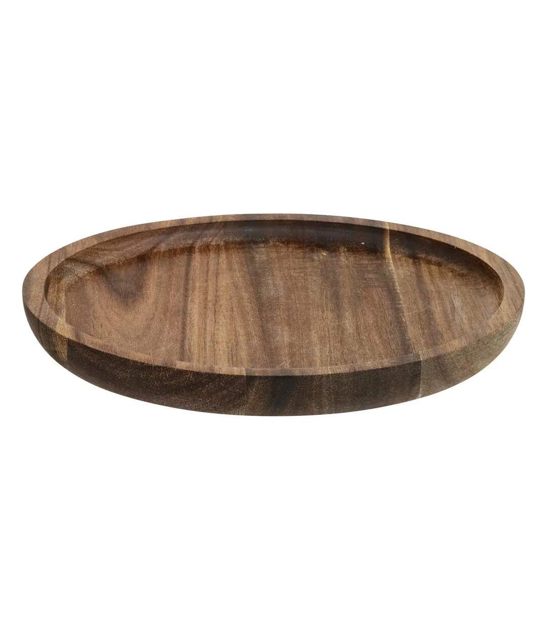 Lot de 6 Assiettes de Présentation Acacia 20cm Marron-1