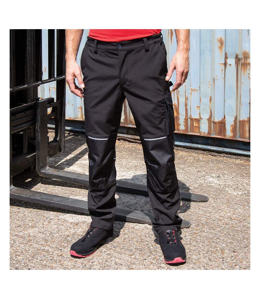 Result Mens Work-guard Slim Softshell Work Trouser (Noir) - UTRW7469