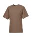 T-shirt À Manches Courtes Homme Café Russell-1
