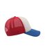 Casquette Style Trucker Rapper Mixte Bleu Blanc Rouge Atlantis-4