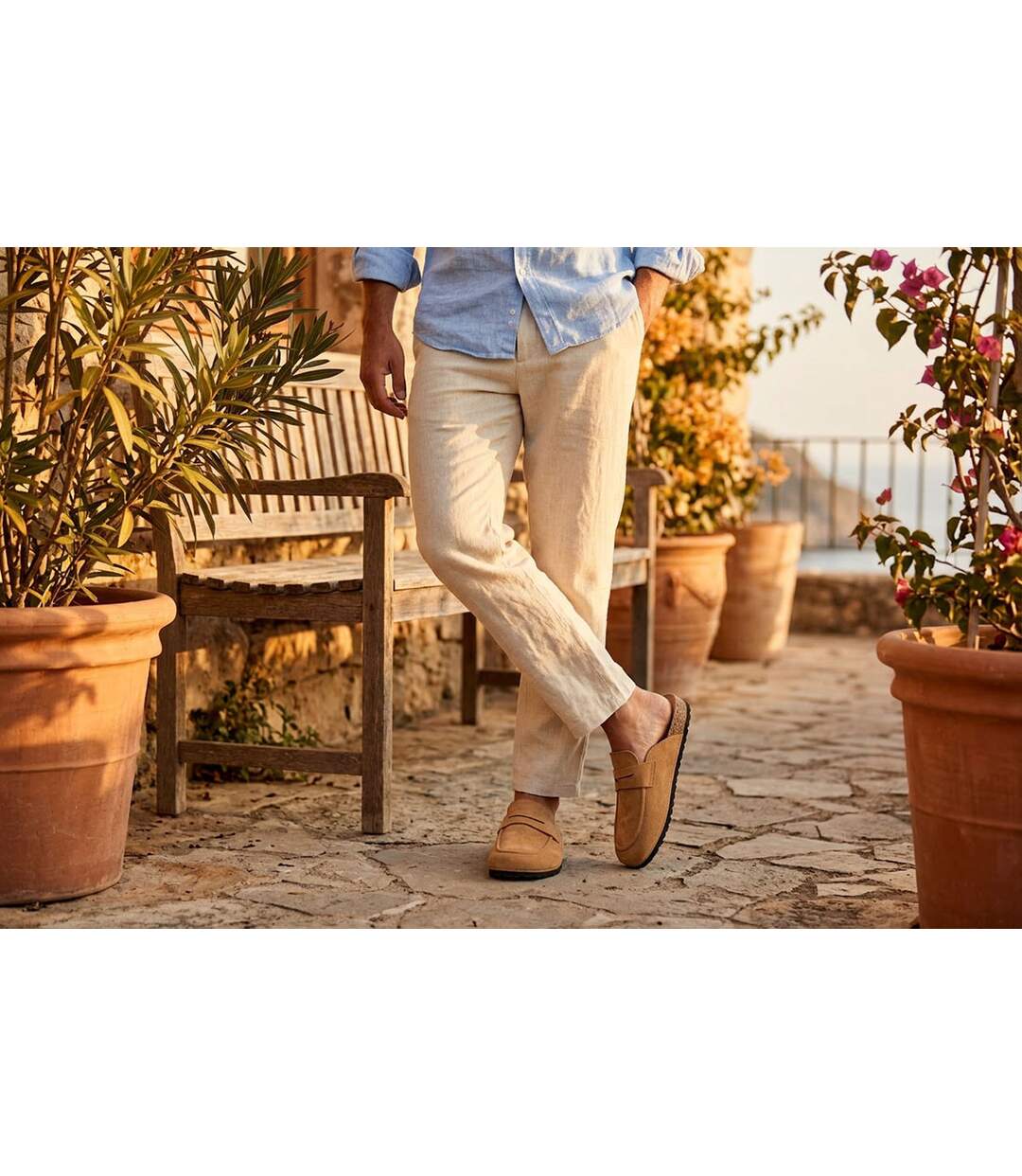 OZABI Sabots Homme Mule Fermée Confort Nubuck-4