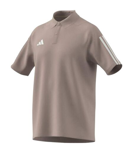 Polo Motif/style 3 Rayures Homme Marron Adidas