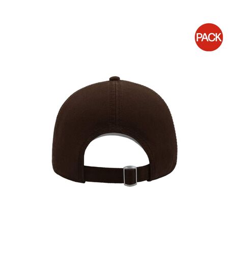 Lot de 2  casquettes action adulte marron Atlantis