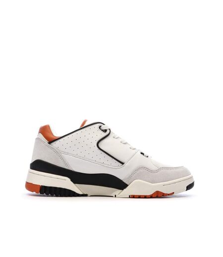 Baskets blanc/orange homme le coq sportif dynactif t1000