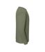 Sweat Uni Col Ars-du-cou Iconic Premium Homme Vert Kaki Fruit Of The Loom-4