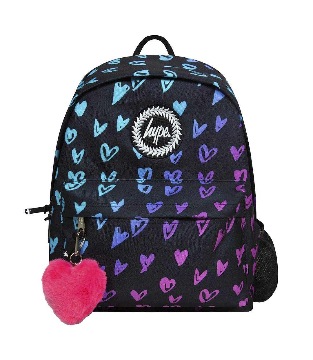 Kids Patterned Hearts Backpack with Adjustable Straps | School Travel Bag-1