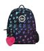 Kids Patterned Hearts Backpack with Adjustable Straps | School Travel Bag-1