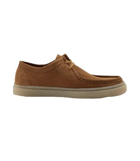 Mens dawson suede low trainers tan Fred Perry