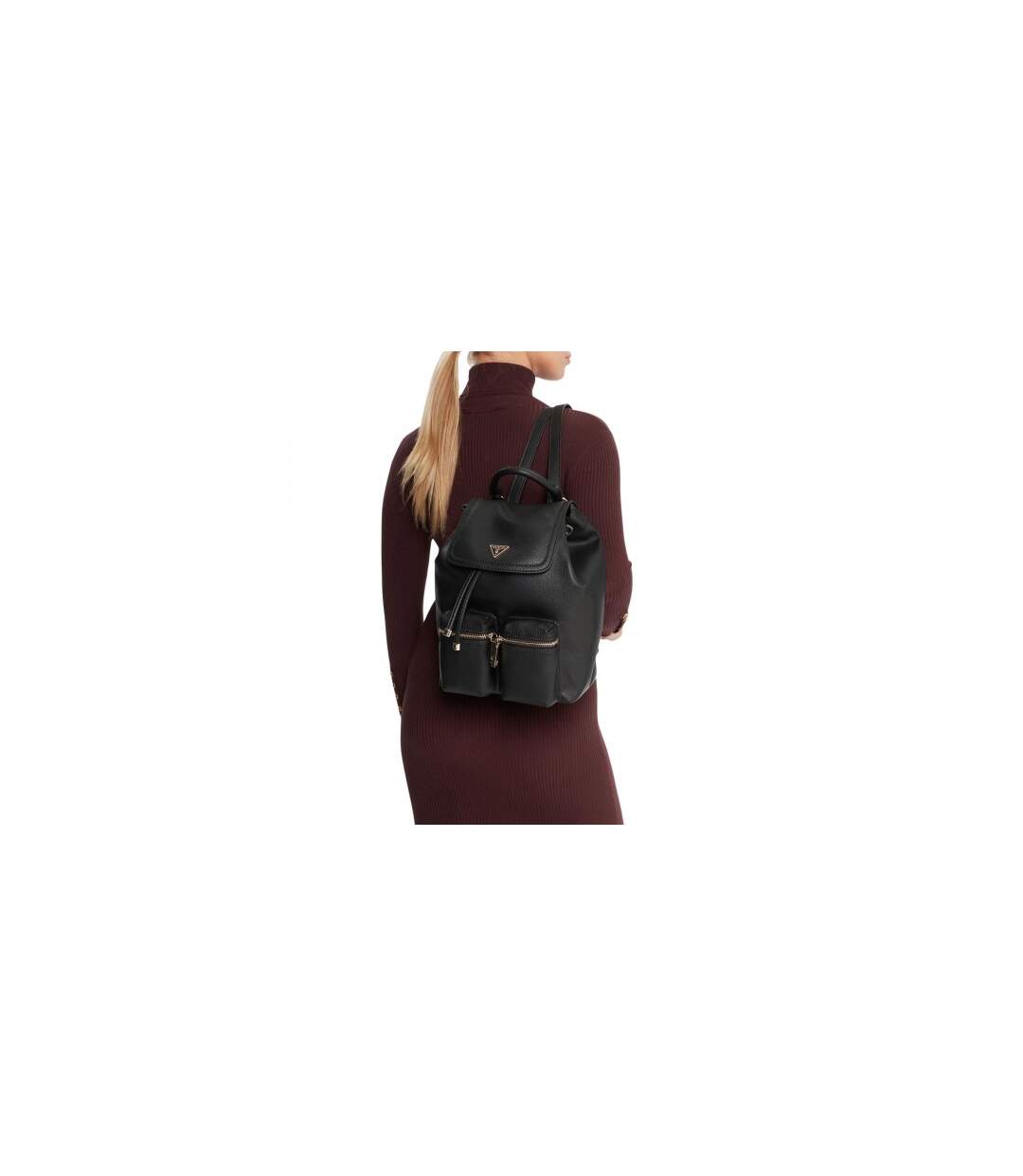 Sac À Dos Manhattan Femme Taille Unique Noir Guess-1