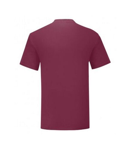 Fruit Of The Loom Mens Iconic T-Shirt (Burgundy)
