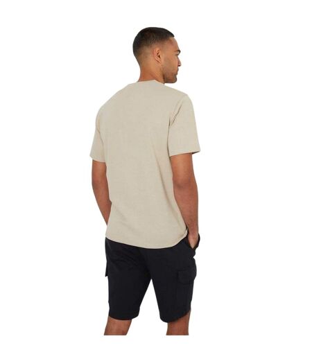 T-shirt Homme Beige Gris Threadbare