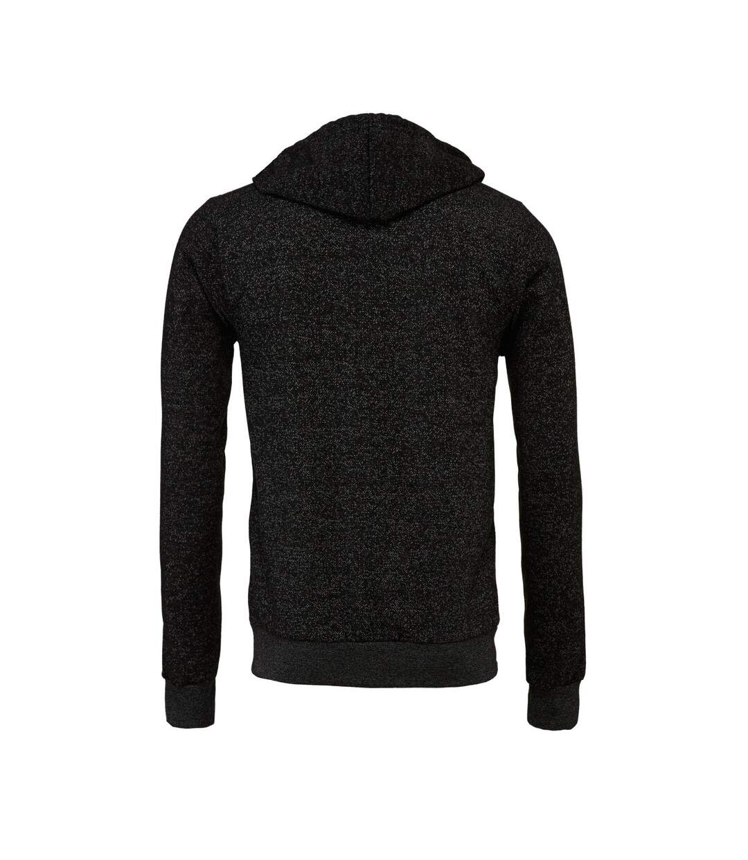 Canvas Unixex Zip-up Polycotton Fleece Hooded Sweatshirt / Hoodie Dtg Black Bella + Canvas-2