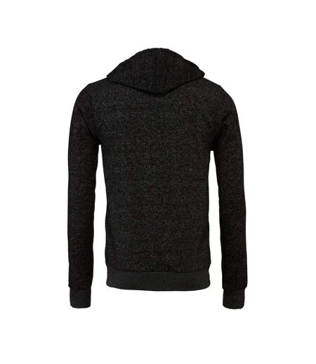 Canvas Unixex Zip-up Polycotton Fleece Hooded Sweatshirt / Hoodie Dtg Black Bella + Canvas