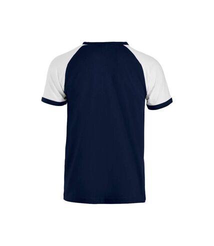 Clique - T-shirt - Adulte (Bleu marine / Blanc) - UTUB681