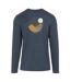 Mens Maylow Scenery Marl Long-sleeved T-shirt Navy Marl Regatta-2