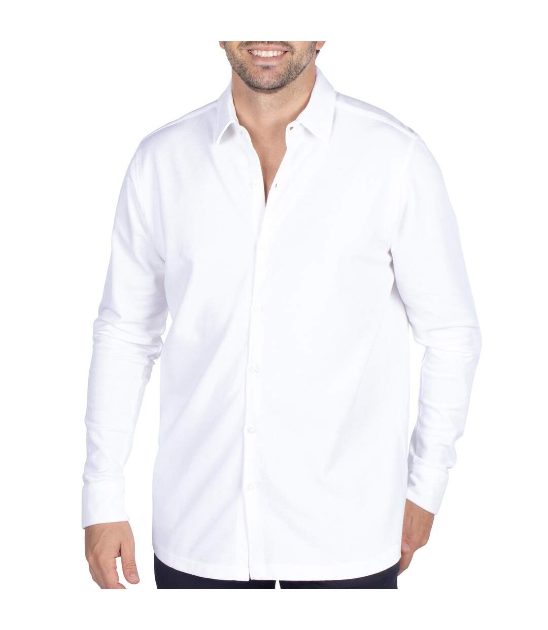 Chemise basique maille PIQUEE