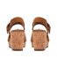 Womens/ladies Wedge Sandals Tan Clarks-2
