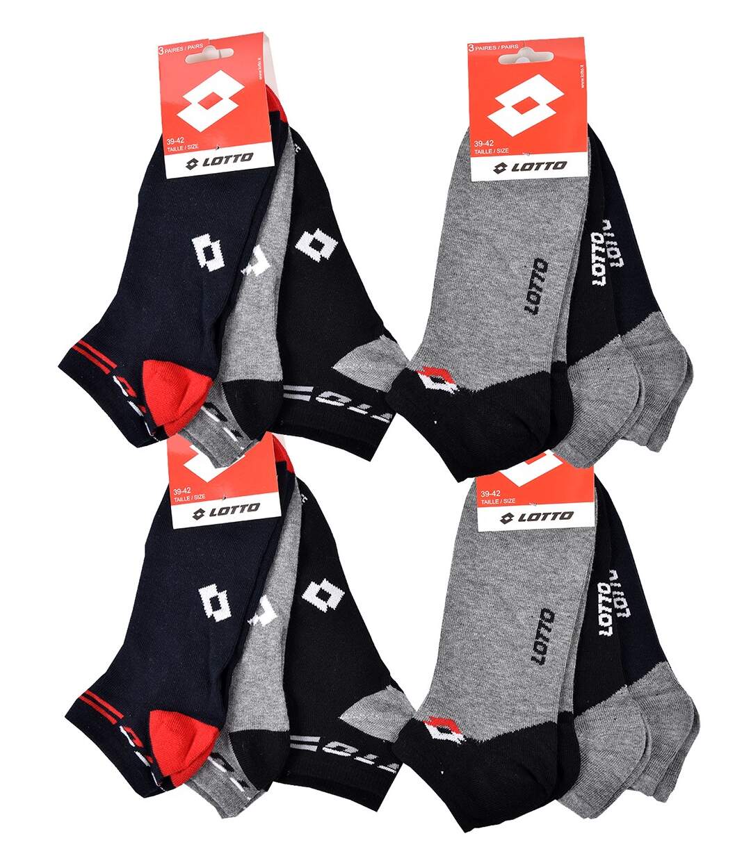 Chaussettes Homme LOTTO Pack de 12 paires SNEAKER 0187-3