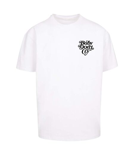 Mens Baby Dont Cry Oversized T-shirt White Mister Tee