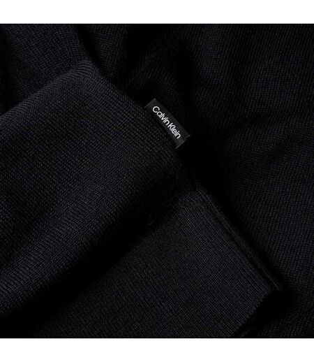 Mens Merino Wool Jumper Black Calvin Klein