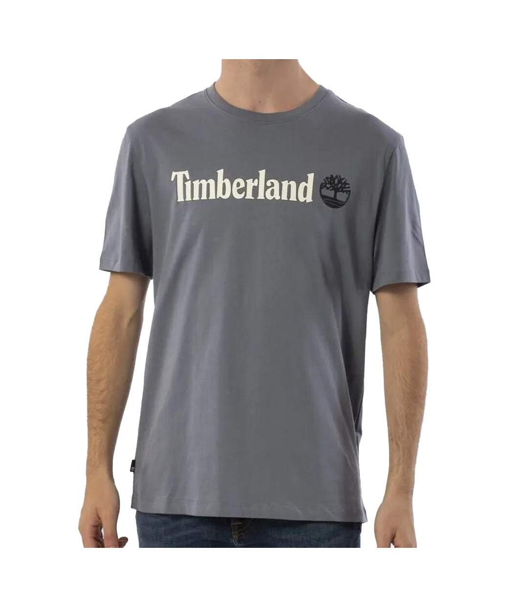T-Shirt gris homme timberland linear - l-1