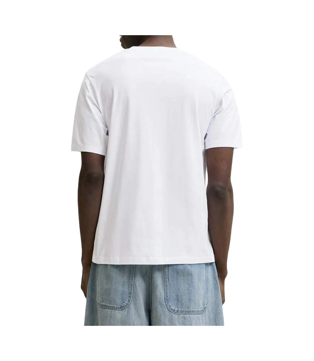 T-Shirt blanc homme jack & jones montauk-2