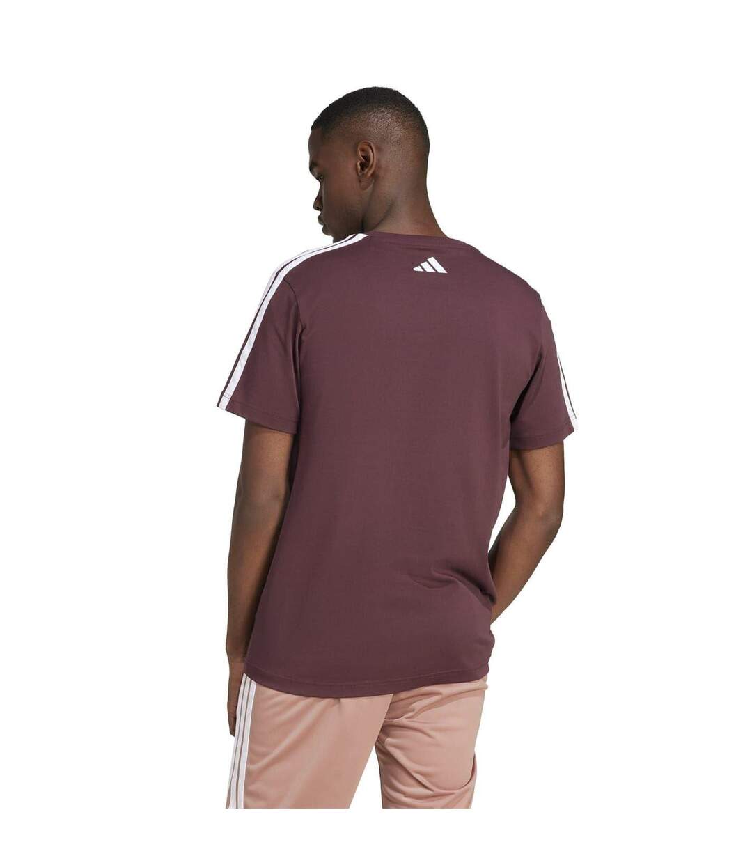 T-shirt Motif/style Universitaire Linear Graphic Homme Rubis Adidas-3