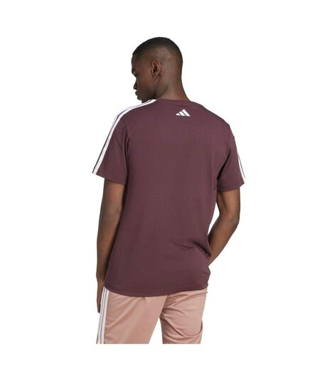 T-shirt Motif/style Universitaire Linear Graphic Homme Rubis Adidas