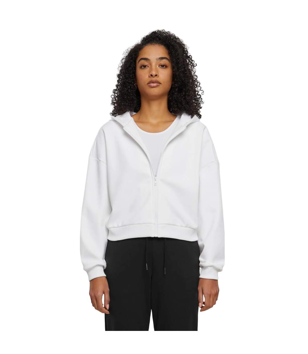 Sweat À Capuche Cozy Femme Blanc Urban Classics-3