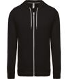 Veste zip intégral à capuche - Homme - K438 - noir