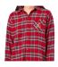 Chemise De Nuit Manches Longues Motif/style Motif Écossais Femme Rouge Ralph Lauren-4