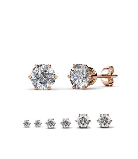 Boucles d'oreilles Solitaire L, Cristal d'Autriche