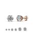 Boucles d'oreilles Solitaire L, Cristal d'Autriche-2