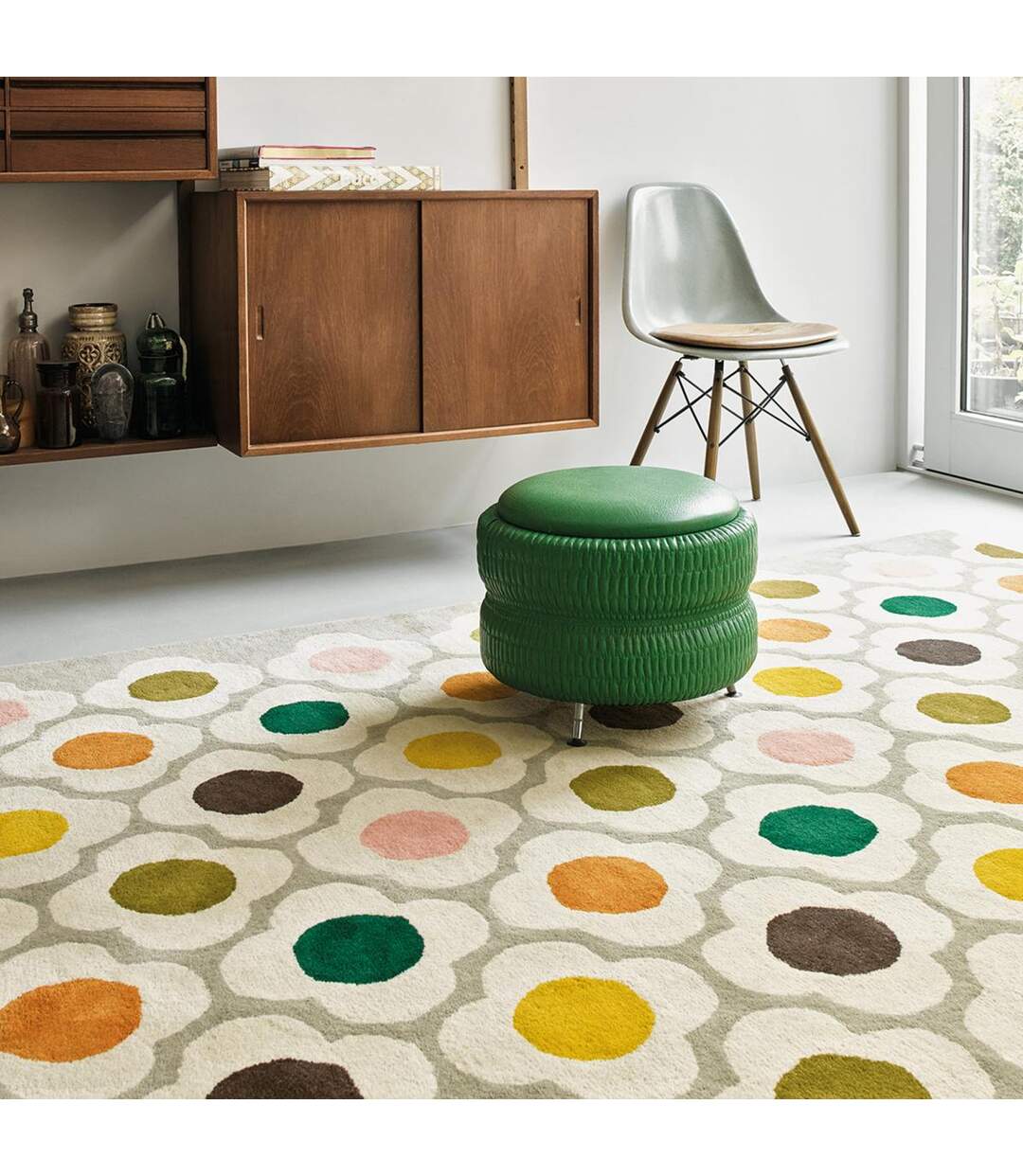 Tapis salon et chambre fait à la main en laine motif scandinave SPOT-2