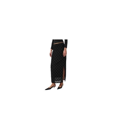 Womens/ladies Geometric Pencil Skirt Black Hugo