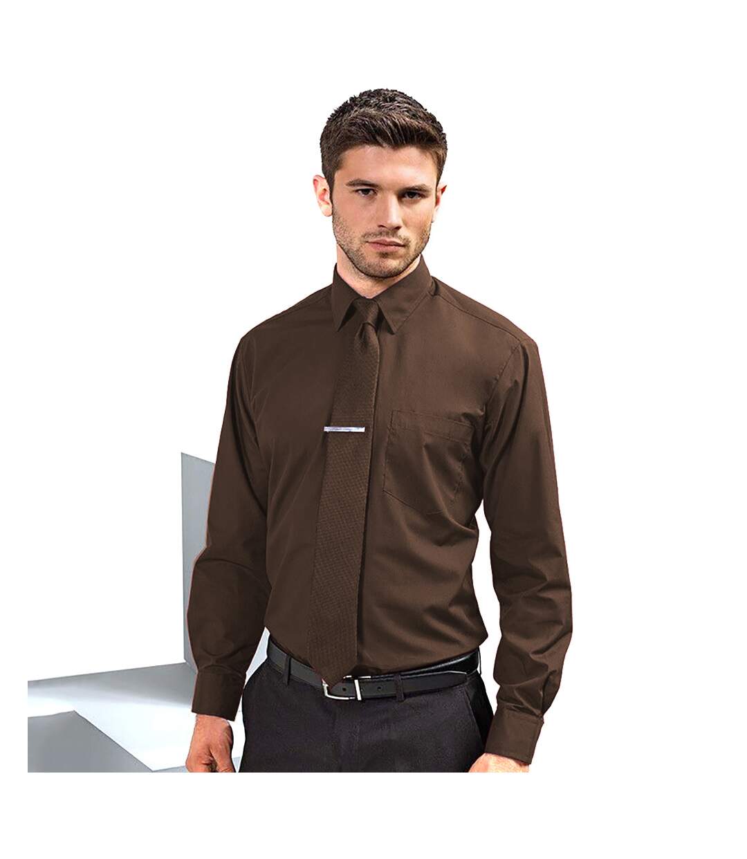 Chemise formelle  homme marron Premier