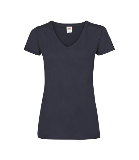 T-shirt Valueweight Femme Bleu Marine Sombre Fruit Of The Loom