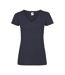 T-shirt Valueweight Femme Bleu Marine Sombre Fruit Of The Loom-1