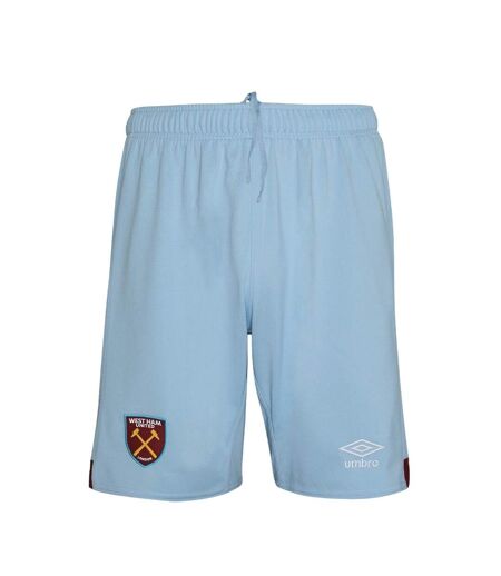 Umbro Mens 23/24 West Ham United FC Home Shorts (Light Blue) - UTUO1695