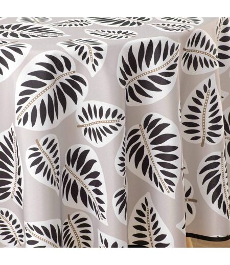 Nappe Antitache Ronde Imprimé Alma 180cm Noir