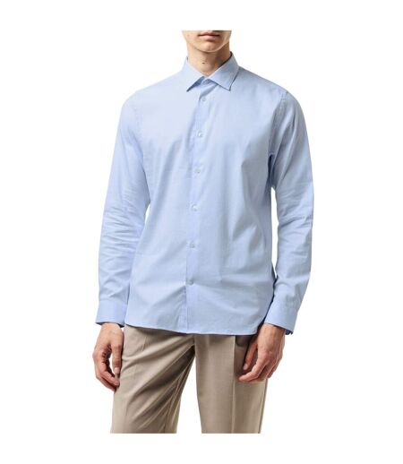 Chemise Manches Longues Homme Bleu Pastel Boss