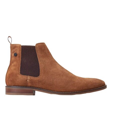 Mens virgil suede chelsea boots ginger Base London